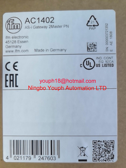 IFM AC1402 AS-Interface PROFINET gateway AC1402 AS-i Gateway 2Master PN