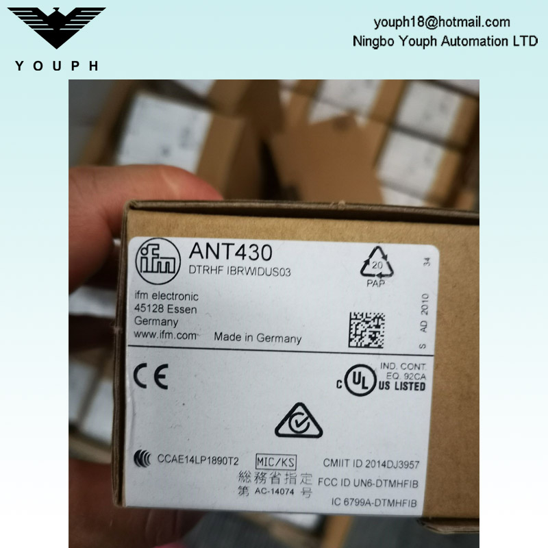 IFM ANT430 Sensor ID Tags DTRHF IBRWIDUS03 HF RFID Read Write Head