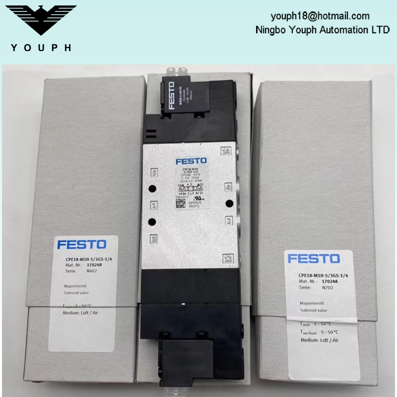 Festo CPE18-M1H-5/3GS-1/4 170248 CPE18 5/3 closed Electric Valve