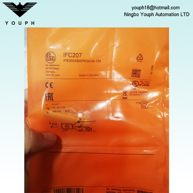 IFM IFC207 IFB3004BAPKG/US-104 Inductive Sensor