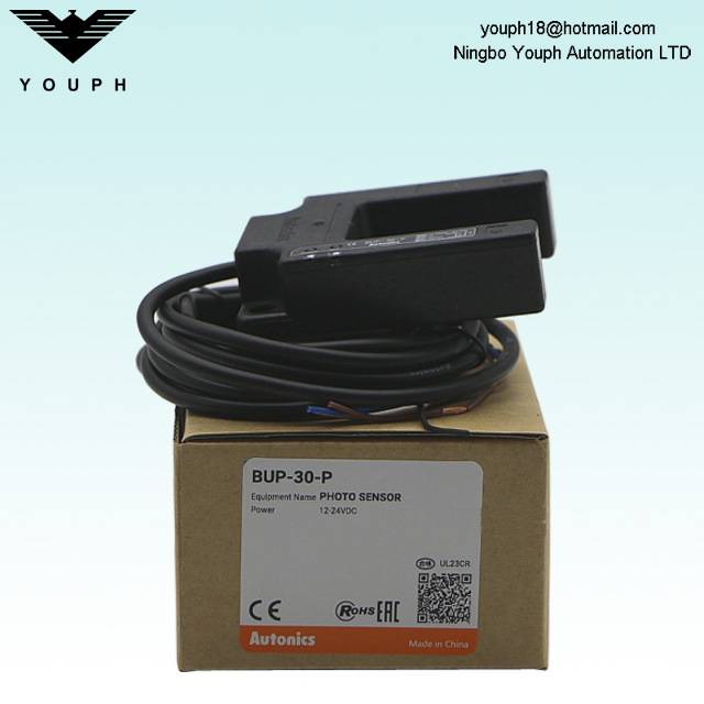 Autonics BUP-30-P PNP Open U-Type Sensor Through-beam Photoelectric Sensor