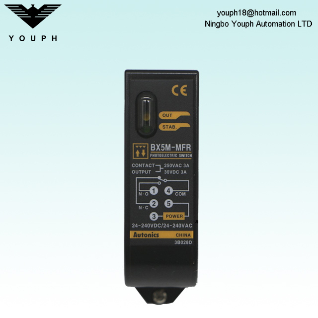 Autonics BX5M-MFR BX5M-MFR-T Retroreflective Amplifier Built-in Terminal Photo Sensor