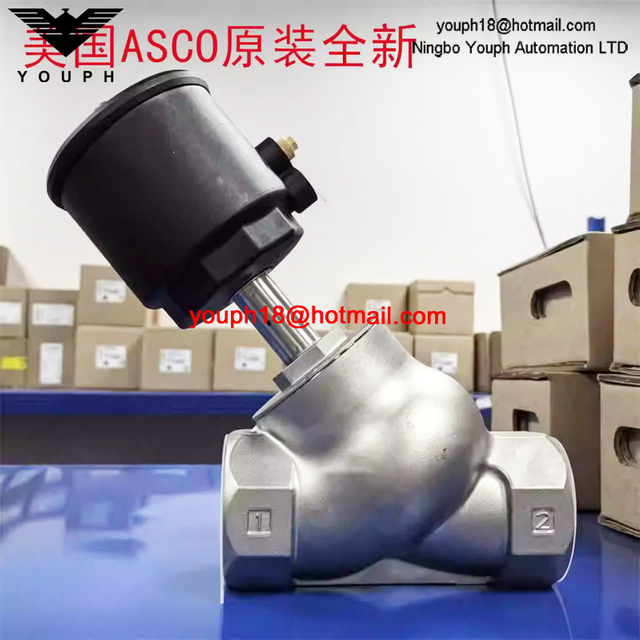 ASCO EMERSON E290A625 DN65mm G2.5 High Temperature Stainless Steel Angle Seat VALVE