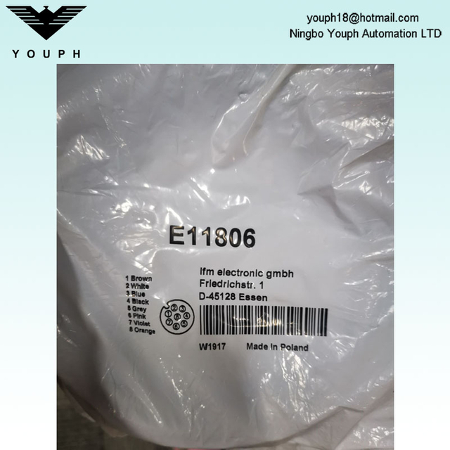 IFM Eltectronic GMBH E11806 ADOAH080MSS0010C08 with Socket Connecting Cable