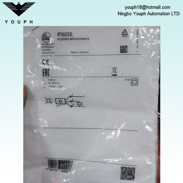 IFM IF6035 IFG3005-BPKG/V4A/US Inductive Sensor