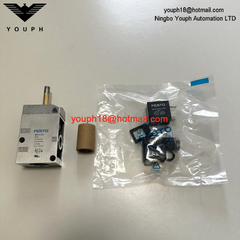 FESTO MFH-3-1/4 9964 With Coil DC24V AC230V Tiger Classic Monostable Solenoid Valve