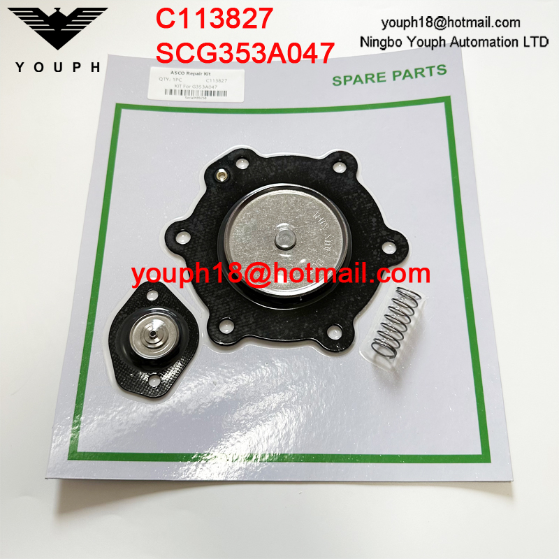 ASCO C113827 SCG353A047 1-1/2" Pulse Valves Nitrile Diaphragm Repair Kit