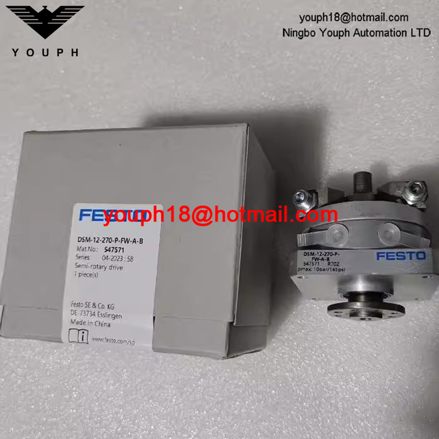 Festo DSM-12-270-P-FW-A-B 547571 Elastic cushioning rings M5 port Semi-rotary drive