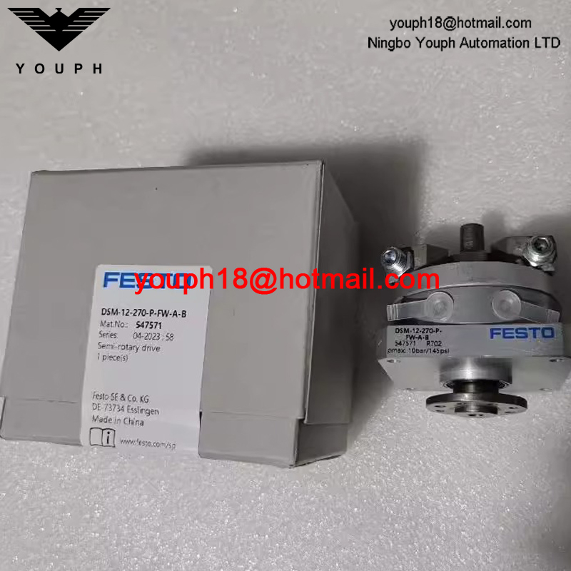 Festo DSM-12-270-P-FW-A-B 547571 Elastic cushioning rings M5 port Semi-rotary drive