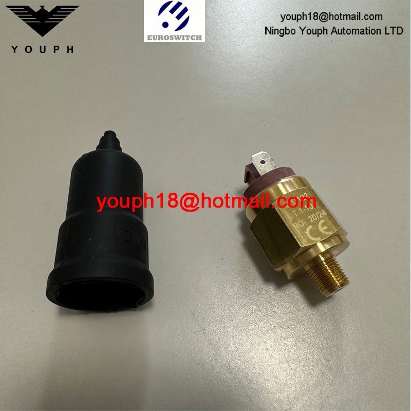 Italy Euroswitch 4111623 4111620 4120120 1/4" Gas cylindrical Diaphragm pressure switch