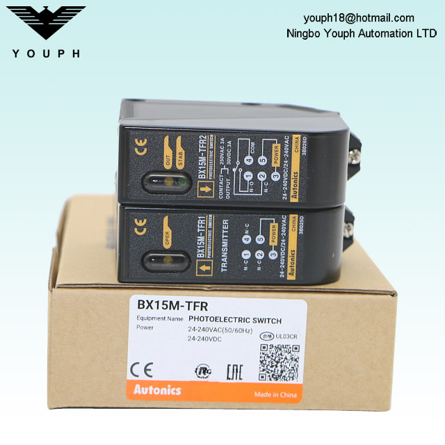 Autonics BX15M-TFR BX15M-TFR-T Emitter Receiver Through-beam Photo Sensor