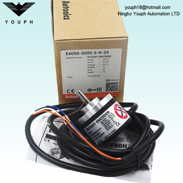 Autonics E40S6-5000-3-N-24 Incremental Rotary Encoder