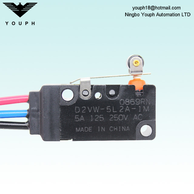 OMRON D2VW-5L2A-1M D2VW-5L1-1M IP67 Sealed Miniature Basic Switch