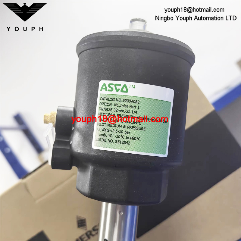 EMERSON ASCO E290A082 size 32mm G 1-1/4" High Temperature Normally Closed Stainless Steel Angle Seat VALVE