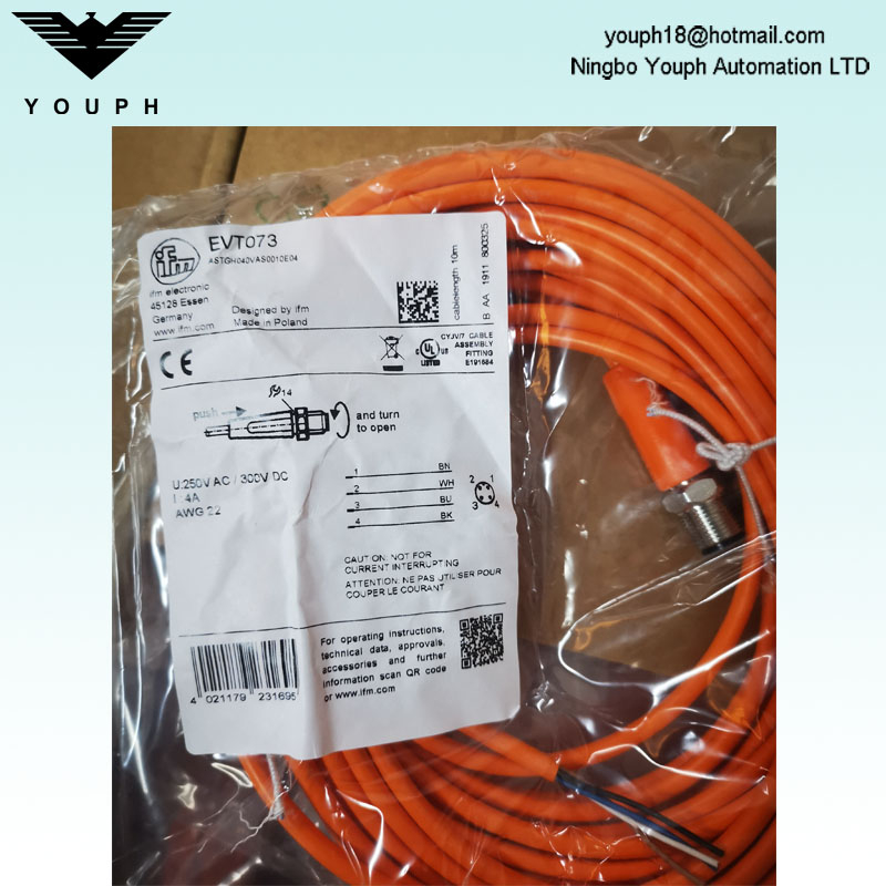 IFM EVT073 ASTGH040VAS0010E04 Connecting Cable with Plug