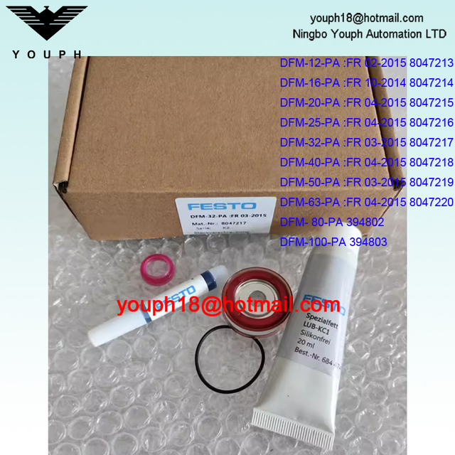 Festo DFM-12-16-2-25-32-40-50-63-80-100-125-PA DFM Series Guided drive Set of wearing parts