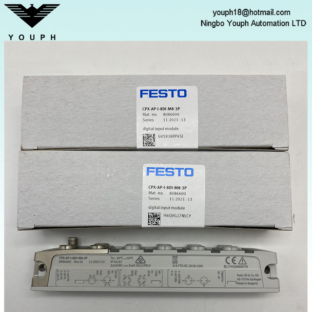 Festo CPX-AP-I-4DI-M8-3P 8086605 CPX-AP-I-8DI-M8-3P 8086600 CPX Digital input module