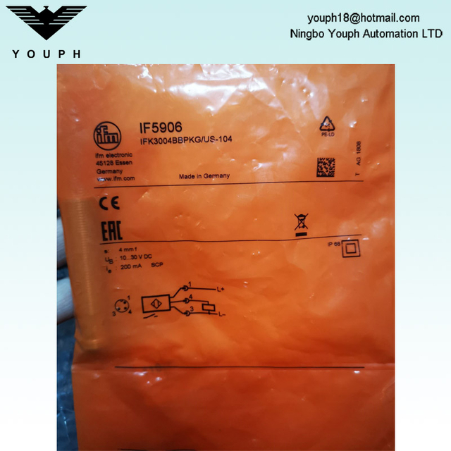 IFM IF5906 IFK3004BBPKG/US-104 Inductive Sensor