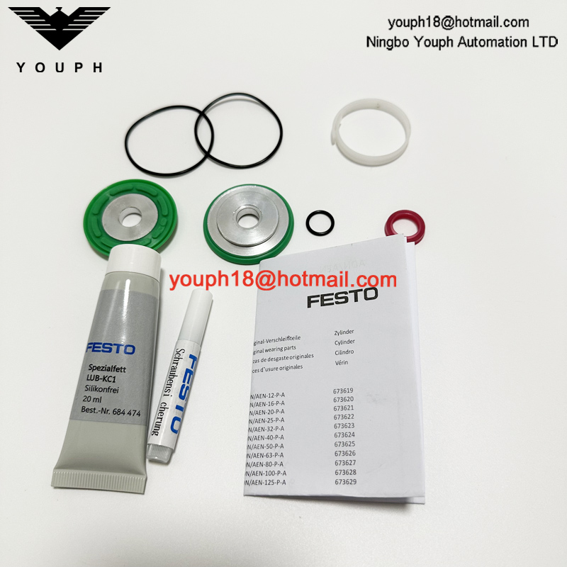 Festo ADN-50-P-A 673625 ADN AEN 50mm Air Cylinder Seals Repair Kit