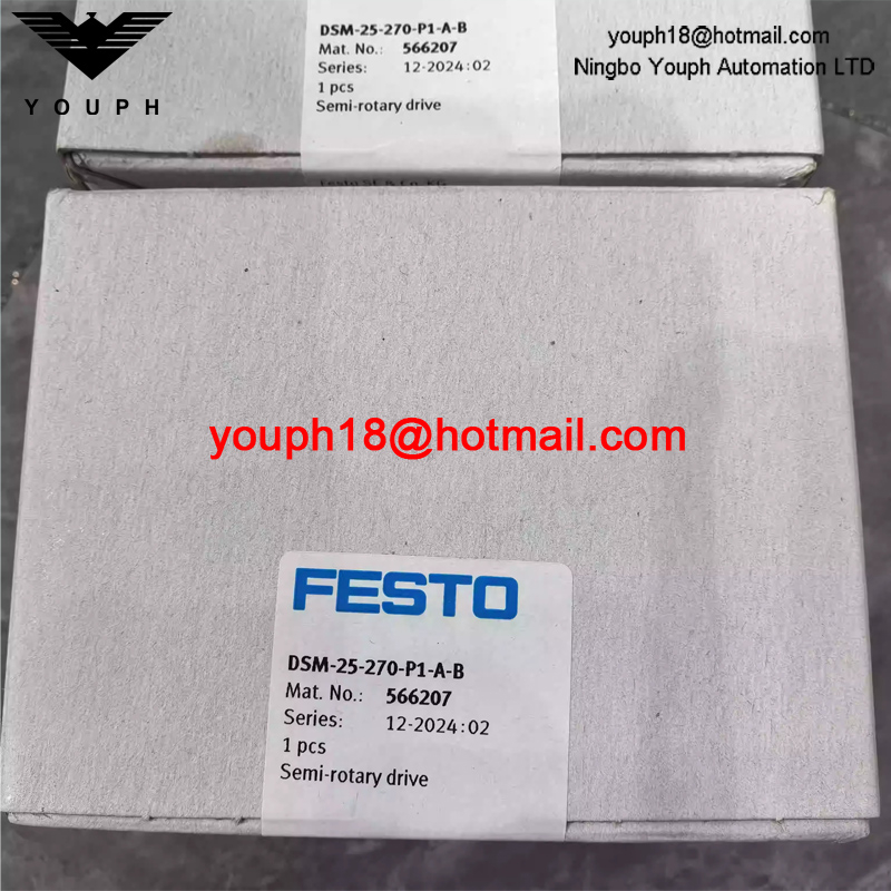 Festo DSM-25-270-P1-A-B 566207 Elastic cushioning components Semi-rotary Drive