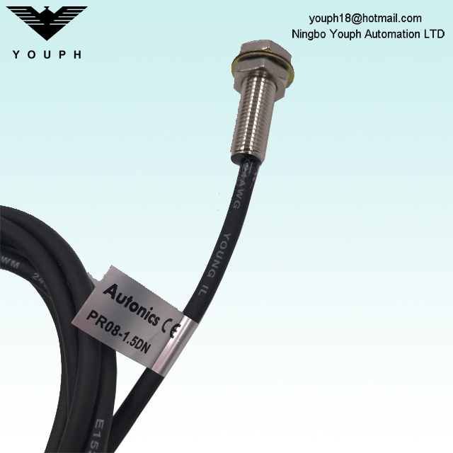 Autonics PR08-1.5DN PR series DC 3-wire type Cylindrical Inductive Proximity Sensors