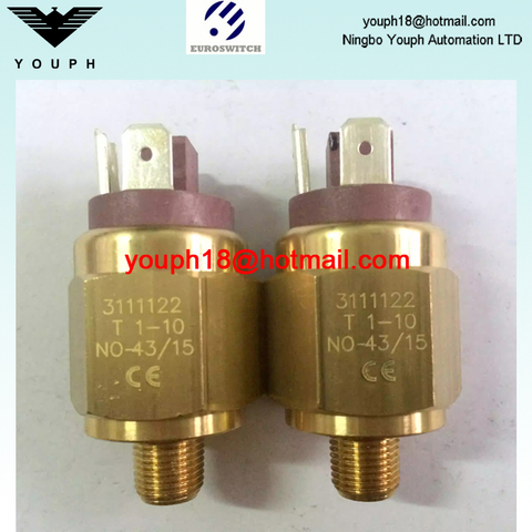 Euroswitch 3111122 3110123 31 31V Series Textile machine FKM Diaphragm air pressure switch