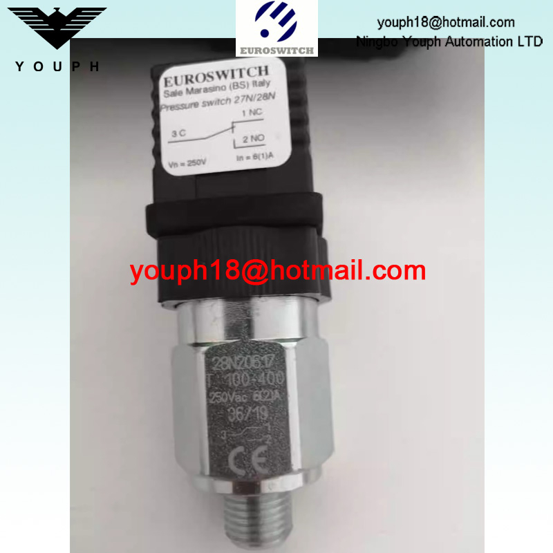 EUROSWITCH 28N20617 28N21517 28N22617 28N SPDT contacts Diaphragm pressure switch