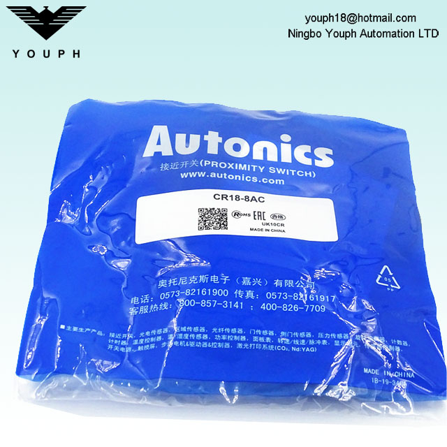 Autonics CR18-8AC AC 2-wire type Normally closed Proximity Sensor