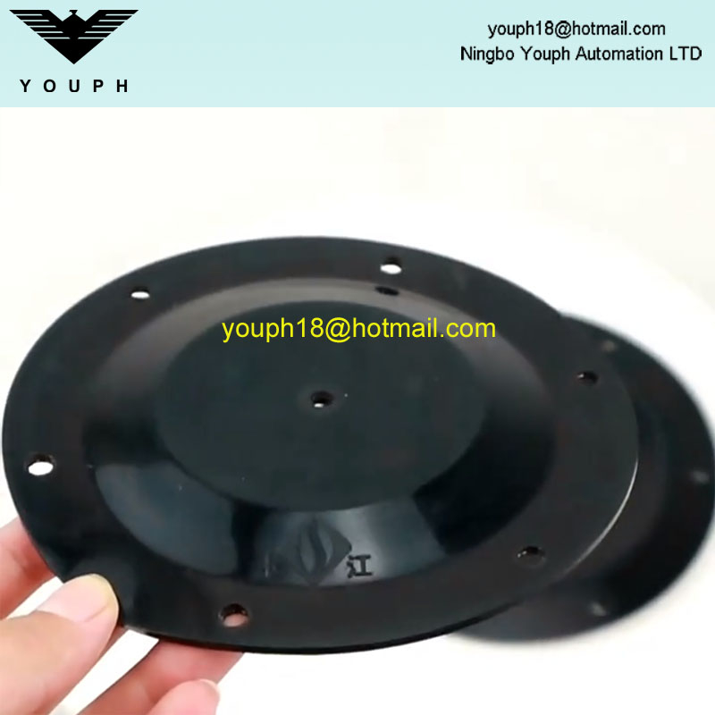 CHANG JIANG QDM-CJ601S Black rubber diaphragm outer diameter 125mm for Ink pump Pneumatic diaphragm pump 