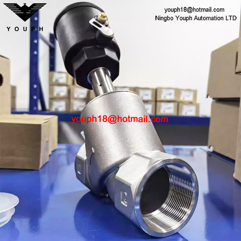 EMERSON ASCO E290A085 size 50mm G2" NC Hot water Steam Stainless Steel Angle Seat VALVE