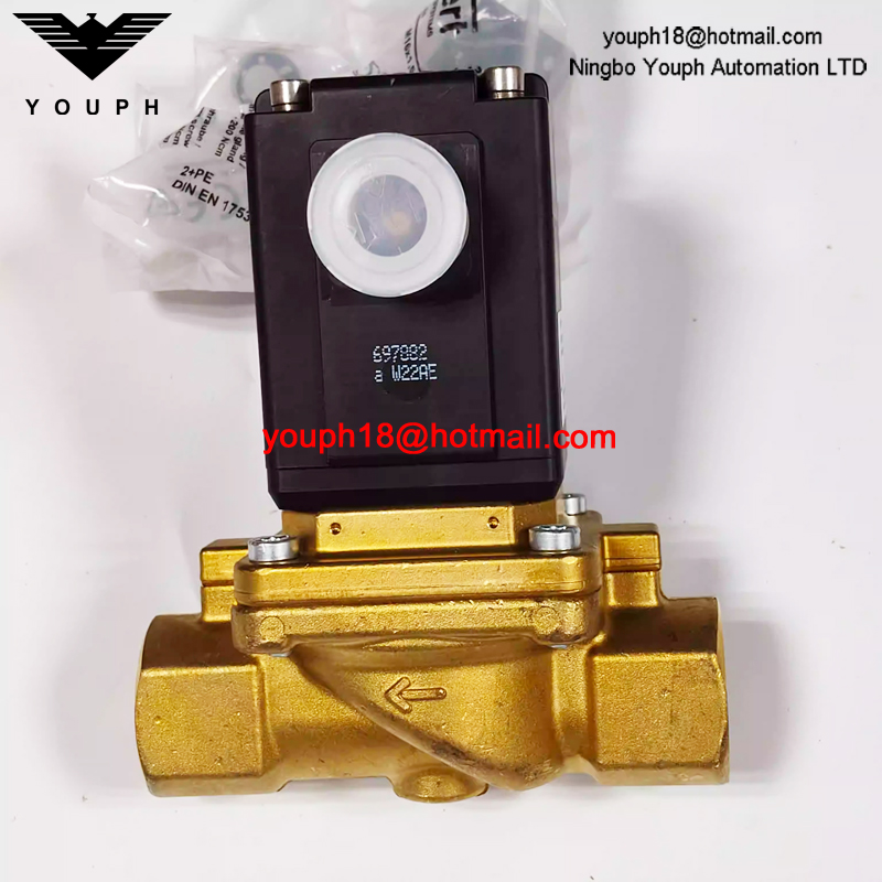 Burkert 00049518 0290A Series G3/4" Servo-controlled 2/2 Way Brass Solenoid Valve