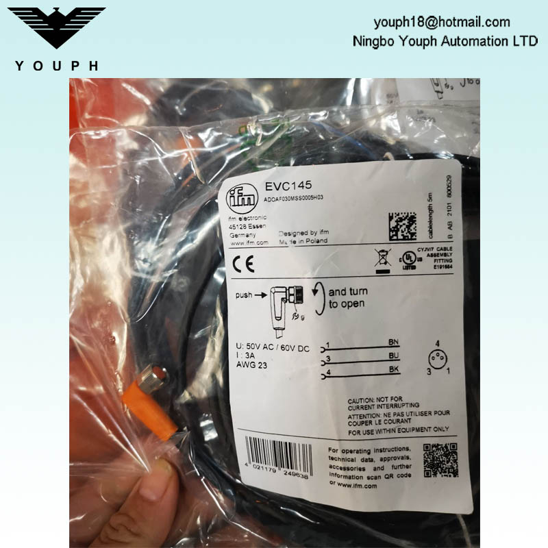 IFM EVC145 ADOAF030MSS0005H03 Connecting Cable with Socket