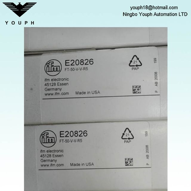 IFM E20826 FT-50-V-V-R5 Fibre Optic Diffuse Reflection Sensor