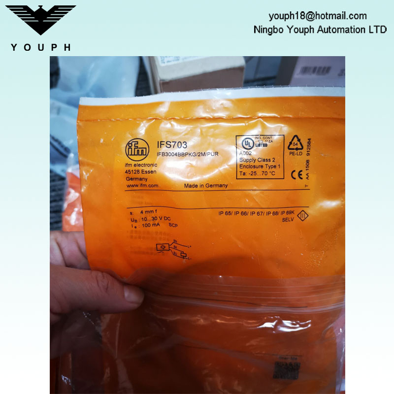 IFM IFS703 IFB3004BBPKG/2M/PUR Inductive sensor