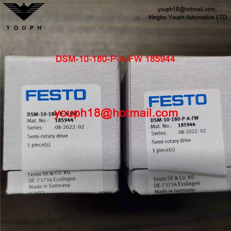 Festo DSM-10-180-P-A-FW 185944 M3 Vane DSM Semi rotary drive