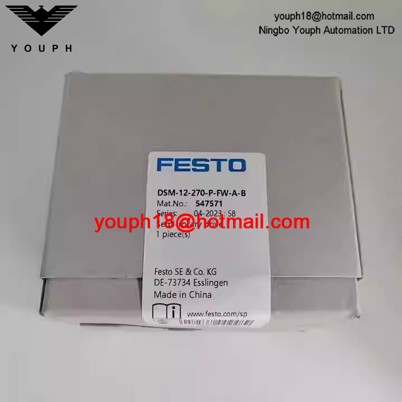 Festo DSM-12-270-P-FW-A-B 547571 Elastic cushioning rings M5 port Semi-rotary drive