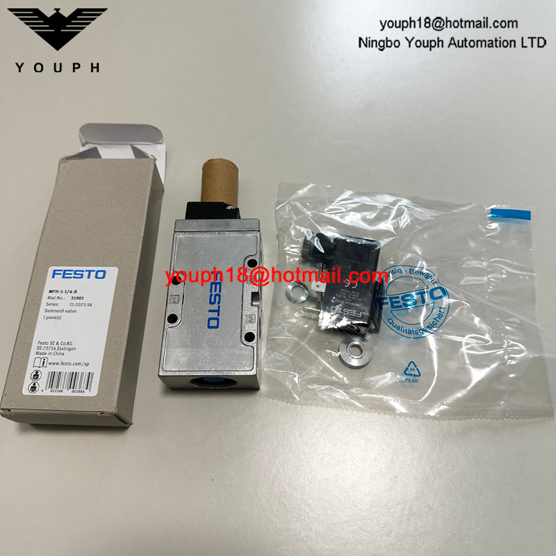 FESTO MFH-5-1/4-B 15901 With Solenoid coil 5/2-way Tiger 2000 Pneumatic valve
