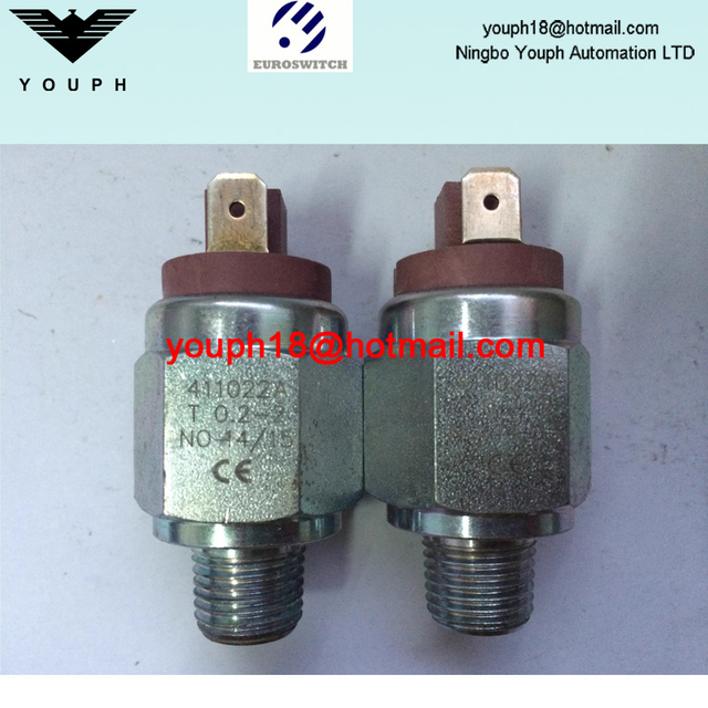 Italy Euroswitch 411022A 4110224 N.O. / N.C. Faston 6,3x0,8 / Clamping plate Diaphragm pressure switch