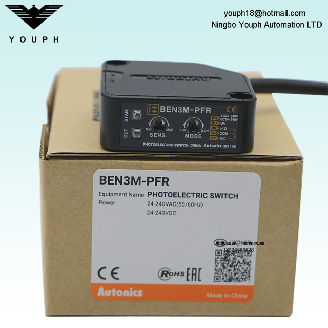 Autonics BEN3M-PFR Compact amplifier built-in type with Universal voltage Proximity Switch
