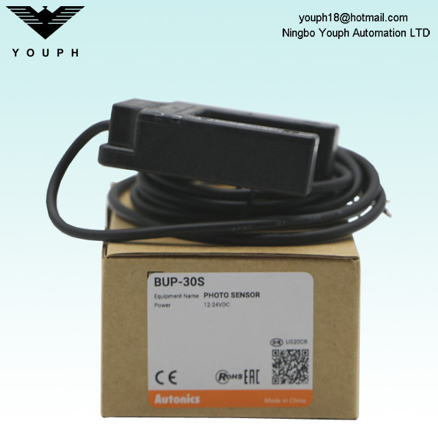 Autonics BUP-30S NPN Open Reinforced Plastic Case U-shaped Through-beam Photoelectric Sensor