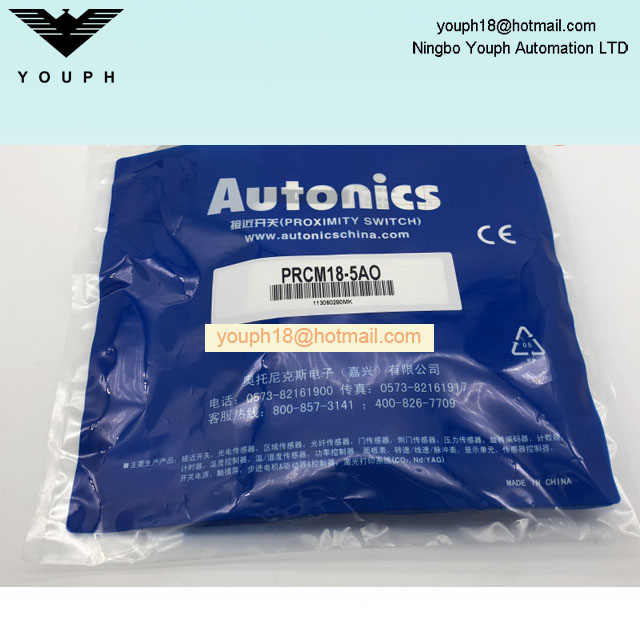 AUTONICS PRCM18-5AO PRCM18-5AC PRCM Series AC Power Cylindrical Connector Type Proximity Sensor