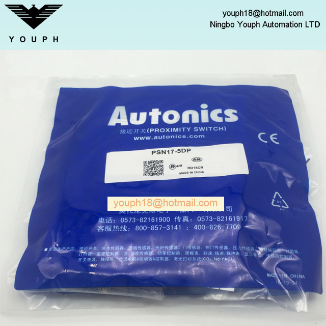 AUTONICS PSN17-5DP Front Side Rectangular Proximity Sensor