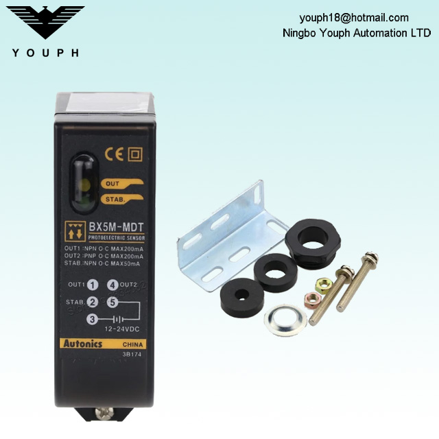 Autonics BX5M-MDT BX5M-MDT-T Retroreflective DC Power Photoelectric Sensor