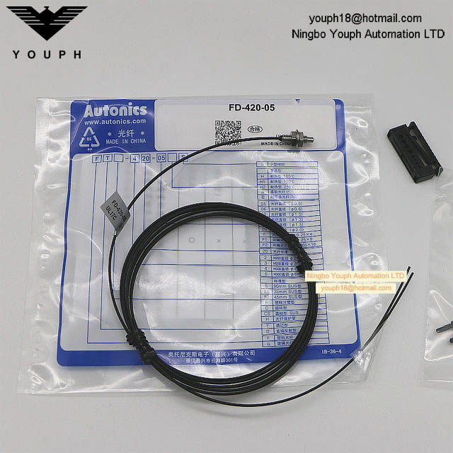 AUTONICS FD-420-05 Diffuse Reflective Type Fiber Optic Cable Photo Sensor
