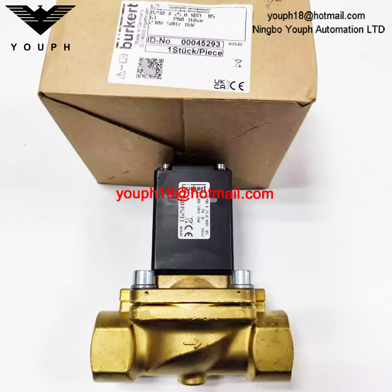 Burkert 00045293 0290 A 25,0 NBR MS 230V 50Hz 16W G1" Servo-controlled Solenoid Valve