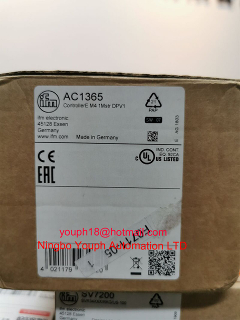 IFM Electronic AC1365 AS-Interface PROFIBUS DP gateway with PLC ControllerE M4 1Mstr DPV1