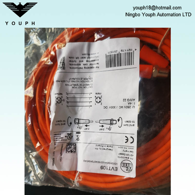 IFM EVT109 VDOGH040VAS0015E04STGH040VAS Connection Cable