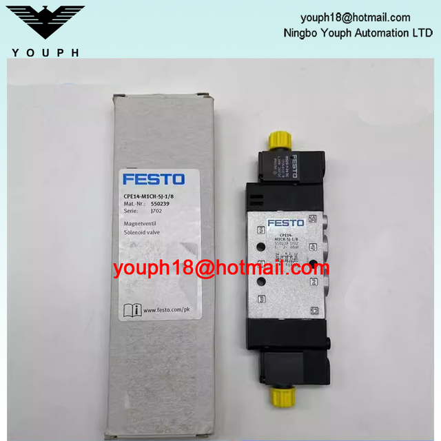 Festo CPE14-M1CH-5J-1/8 550239 5/2 double solenoid 24V DC G1/8 Electric Solenoid Valve