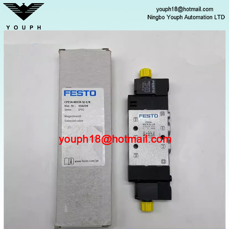 Festo CPE14-M1CH-5J-1/8 550239 5/2 double solenoid 24V DC G1/8 Electric Solenoid Valve