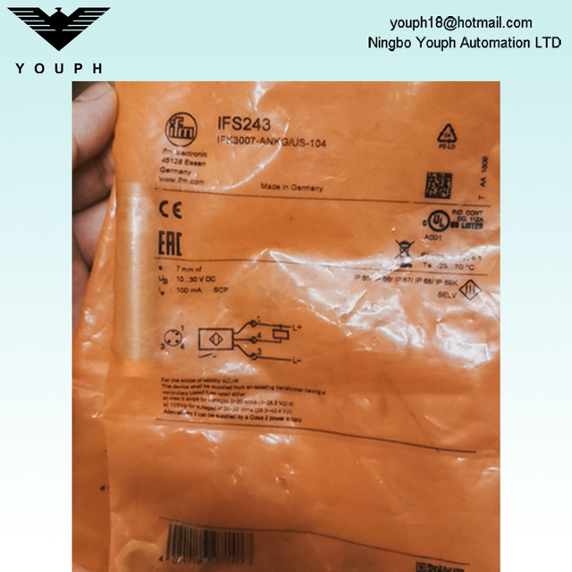 IFM IFS243 IFK3007-ANKG/US-104 NPN Inductive sensor